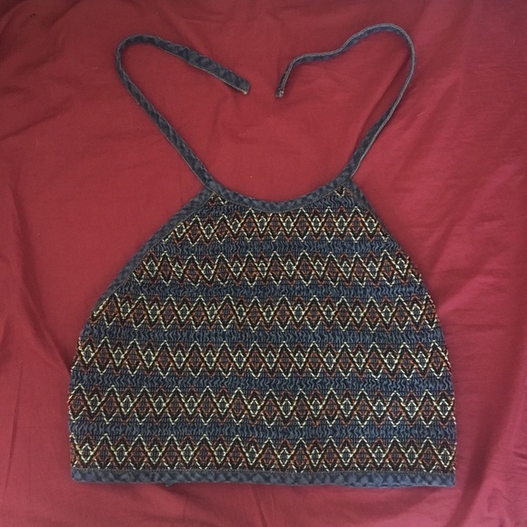 Express Bleus Tops - Express Bleus Halter top denim. 90s Vintage!